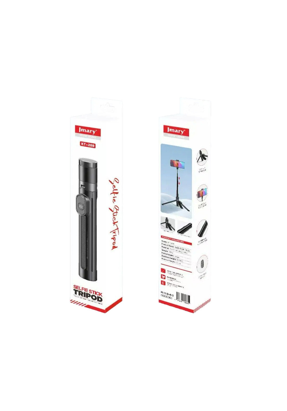 Jmary KT-209 180 Derece Dönebilen Kablosuz Kumandalı Tripod ve Selfie Çubuğu