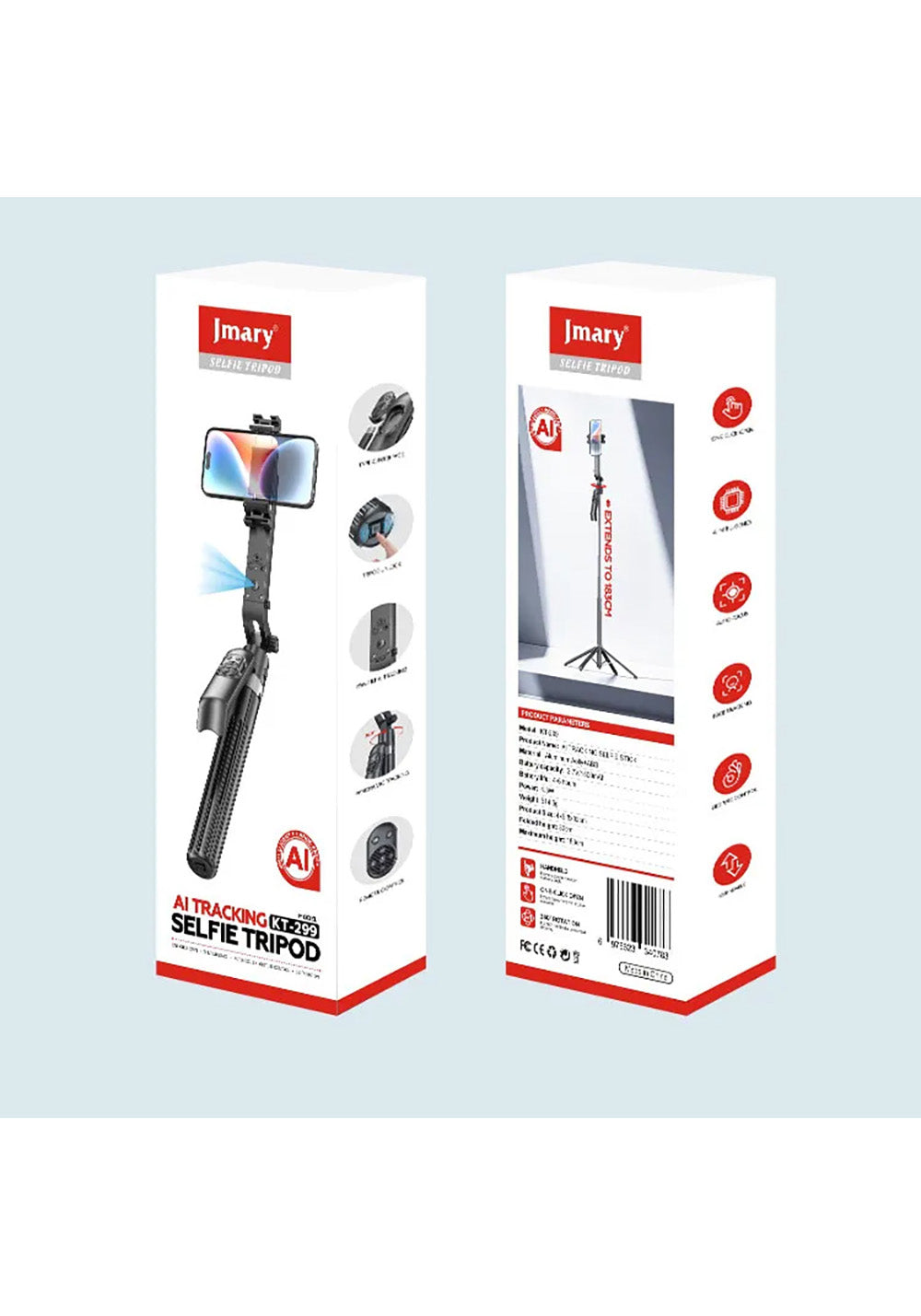 Jmary KT-299 360 Derece Dönebilen Kablosuz Kumandalı Tripod ve Selfie Çubuğu
