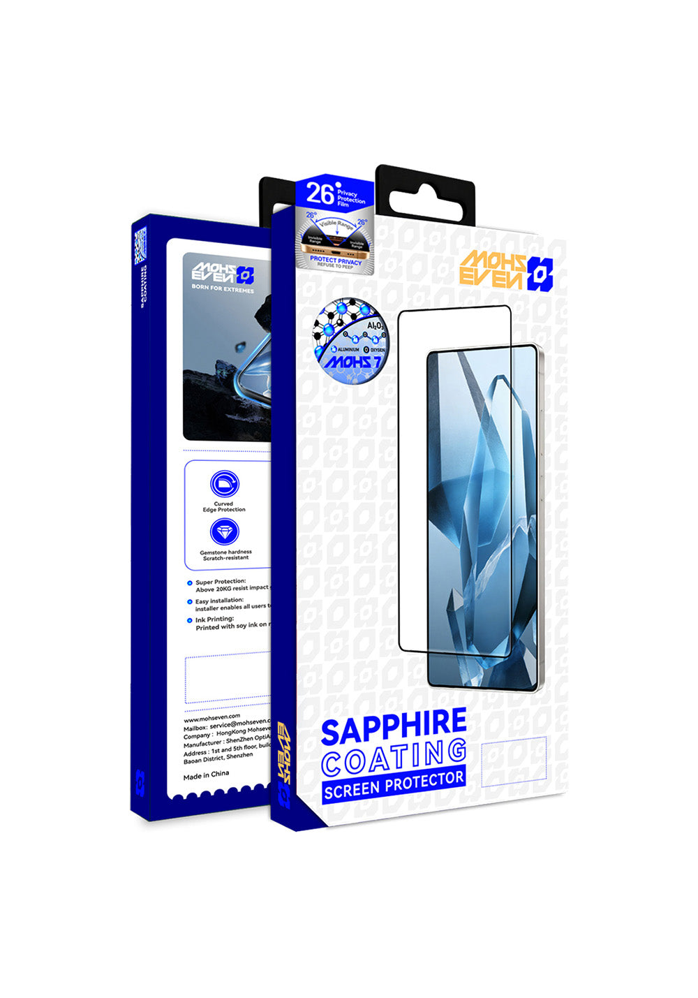 Galaxy S26 Ultra Mohseven Safir Coating Privacy Temperli Cam Ekran Koruyucu