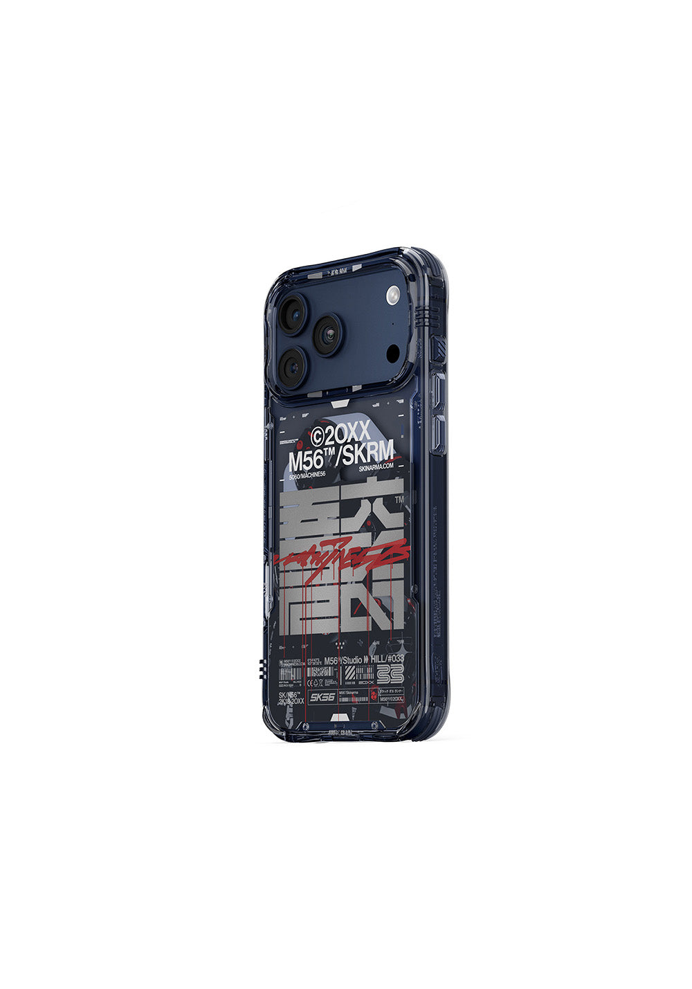 Apple iPhone 17 Pro Max Kılıf Skinarma M-Safe Şarj Özellikli IML Baskılı X M56 Kapak