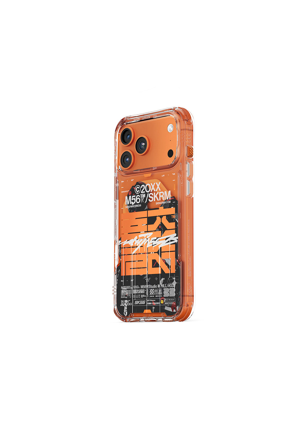 Apple iPhone 17 Pro Max Kılıf Skinarma M-Safe Şarj Özellikli IML Baskılı X M56 Kapak