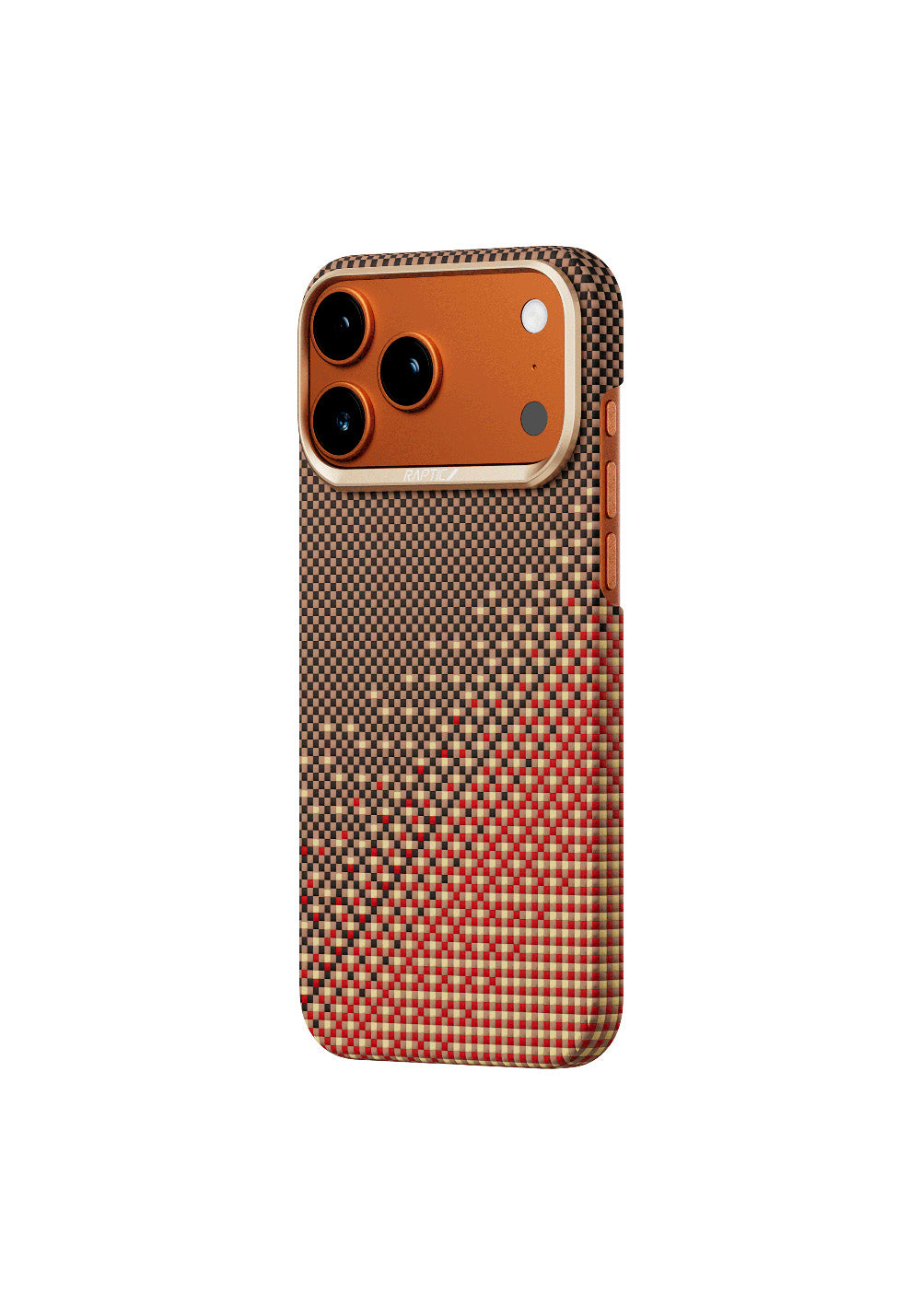 Apple iPhone 17 Pro Kılıf Manyetik Şarj Uyumlu Raptic Aramid Skin Serenity Serisi Karbon Kapak
