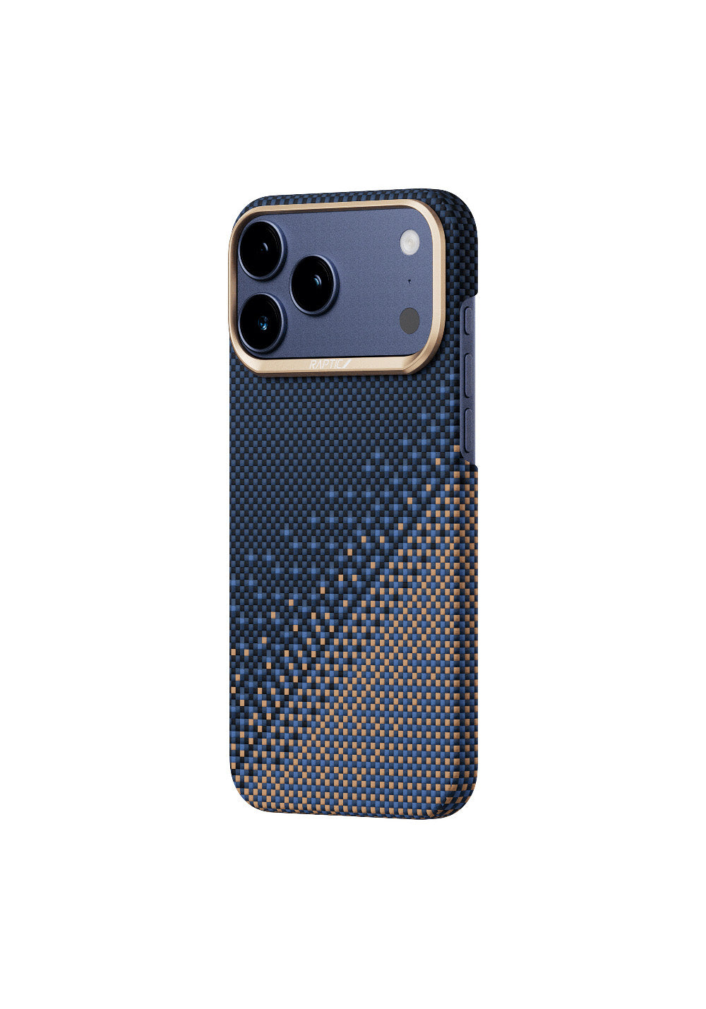 Apple iPhone 17 Pro Max Kılıf Manyetik Şarj Uyumlu Raptic Aramid Skin Serenity Serisi Karbon Kapak