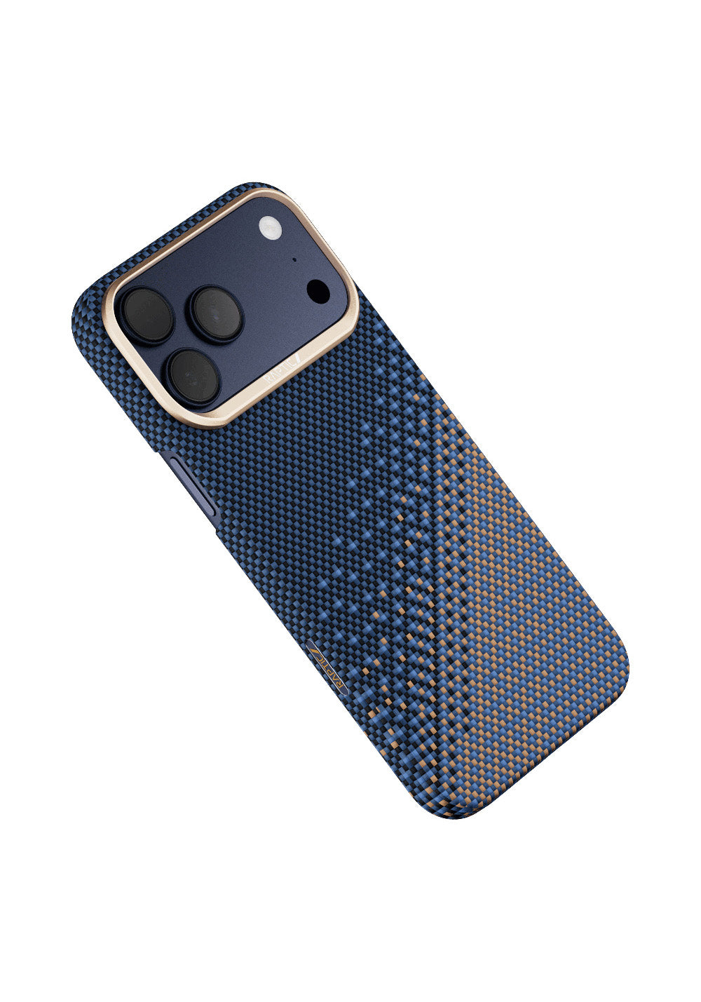 Apple iPhone 17 Pro Max Kılıf Manyetik Şarj Uyumlu Raptic Aramid Skin Serenity Serisi Karbon Kapak