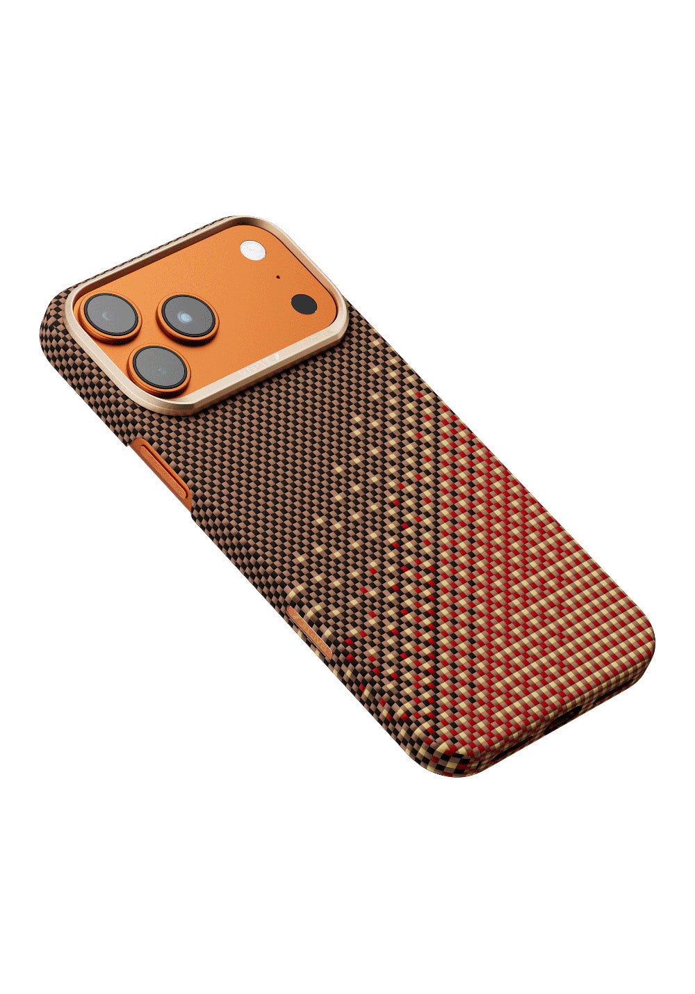 Apple iPhone 17 Pro Max Kılıf Manyetik Şarj Uyumlu Raptic Aramid Skin Serenity Serisi Karbon Kapak