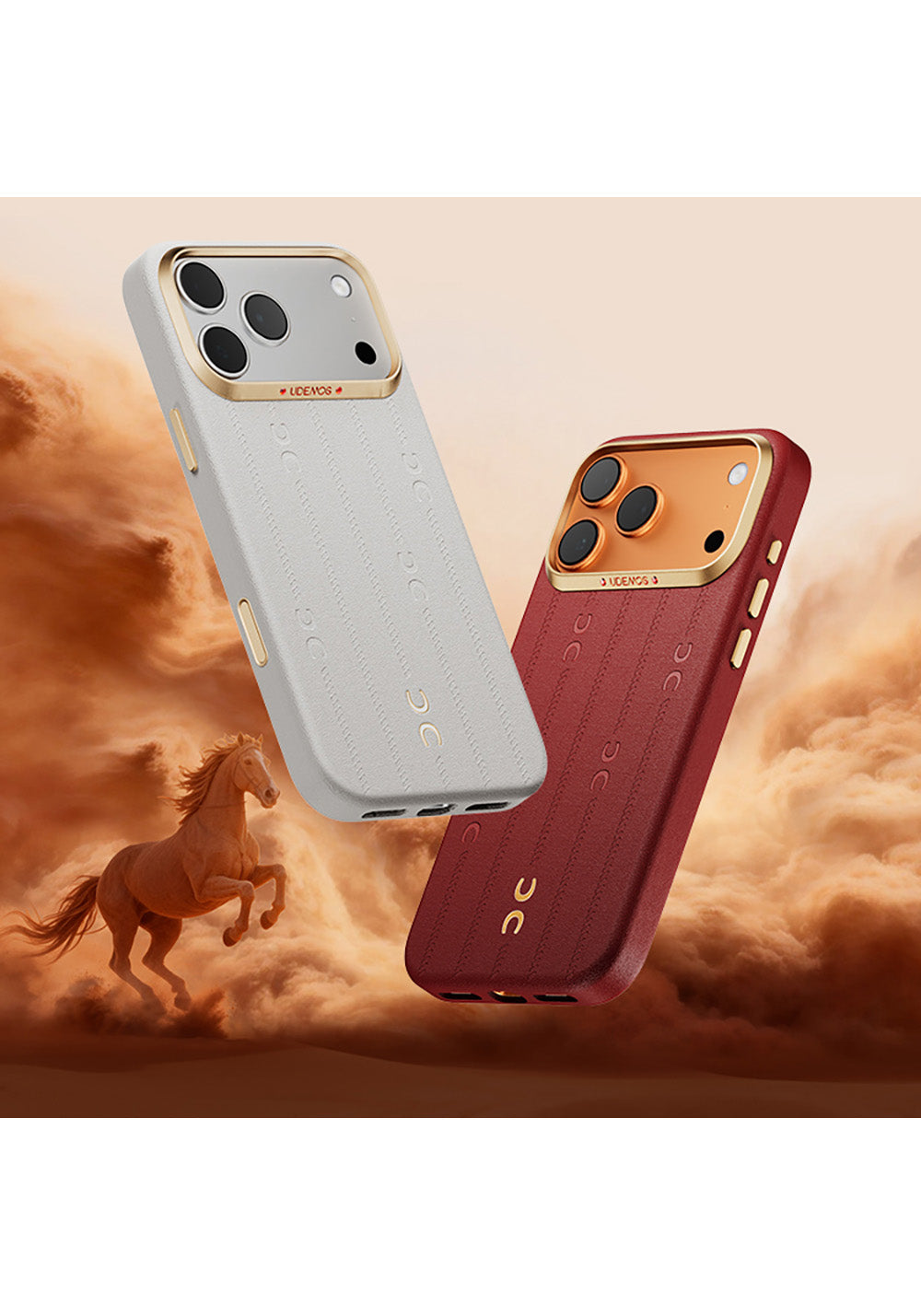 Apple iPhone 17 Pro Max Kılıf M-Safe Şarj Özellikli Udemos Wind Serisi Kapak