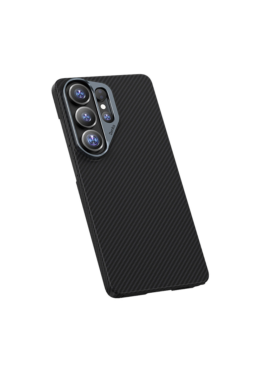 Galaxy S26 Ultra Kılıf Benks Manyetik Şarj Uyumlu Magnetik ArmorAir 600D Kevlar Karbon Fiber Kapak