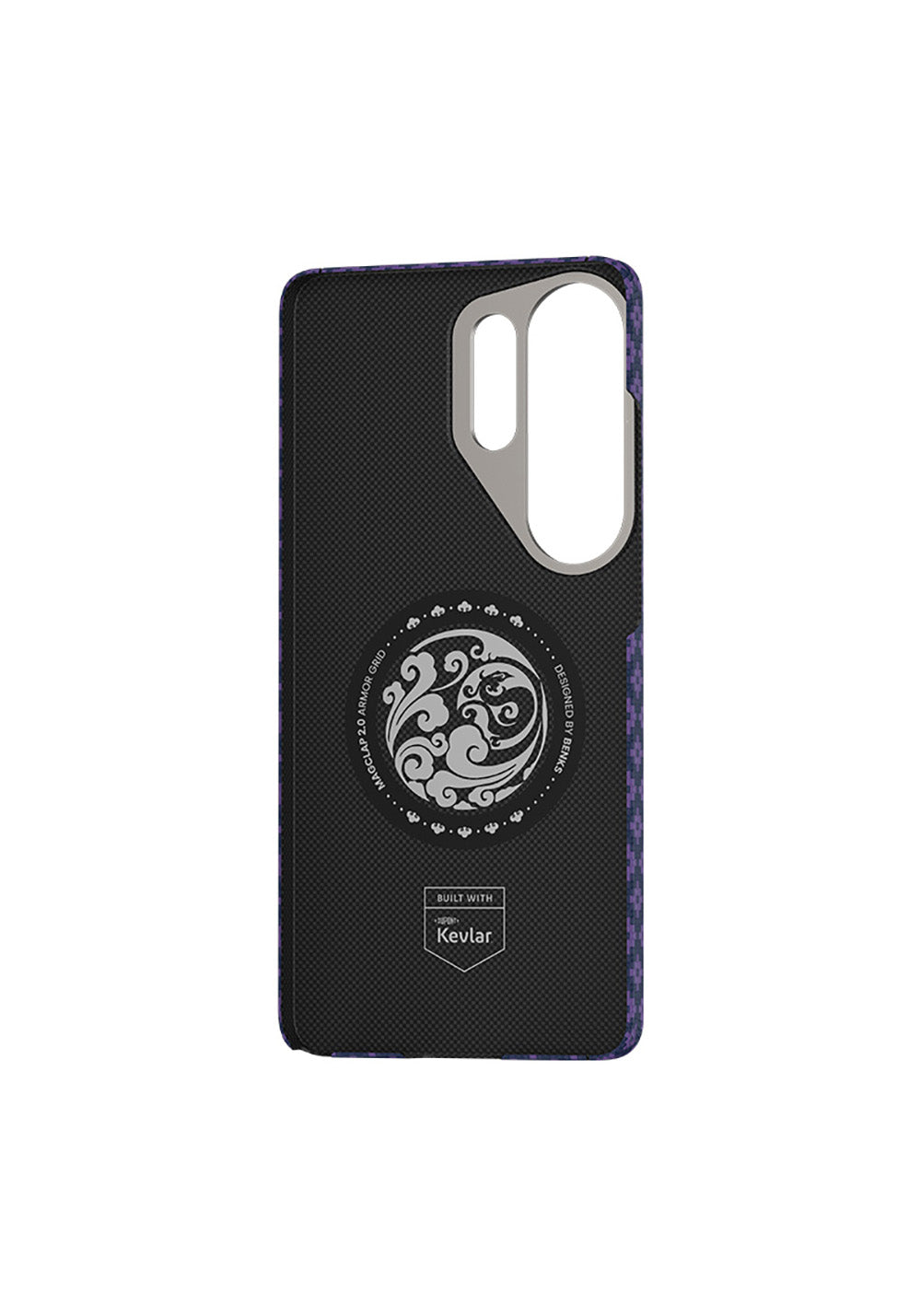 Galaxy S26 Ultra Kılıf M-Safe Şarj Özellikli Benks ArmorAir ArmorGrid Serisi Kevlar Karbon Kapak