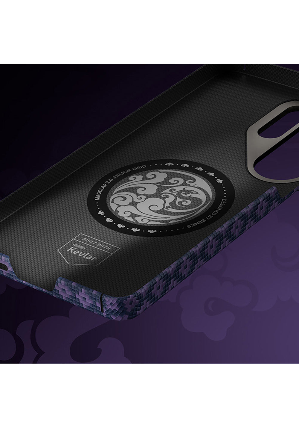 Galaxy S26 Ultra Kılıf M-Safe Şarj Özellikli Benks ArmorAir ArmorGrid Serisi Kevlar Karbon Kapak