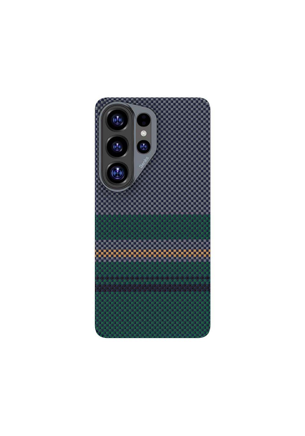 Galaxy S26 Ultra Kılıf Manyetik Şarj Uyumlu Karbon Fiber Tasarımlı Benks Aurora ArmorPro Kevlar Kapak