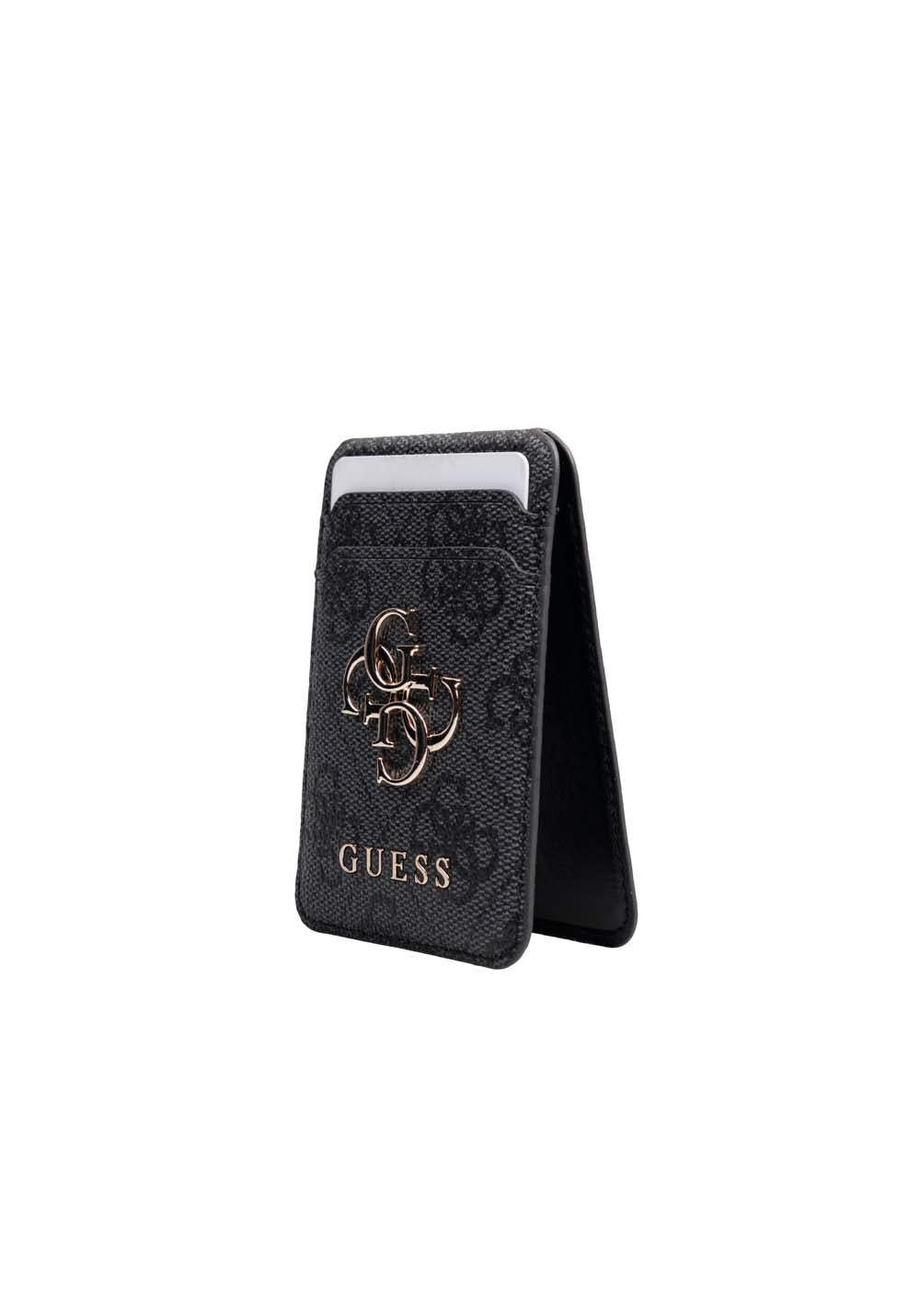 Apple iPhone 17 Pro Max Guess Orijinal Lisanslı 4G ve Yazı Logolu Kılıf + Kartlık + Askı İpi 3in1 Aksesuar Seti