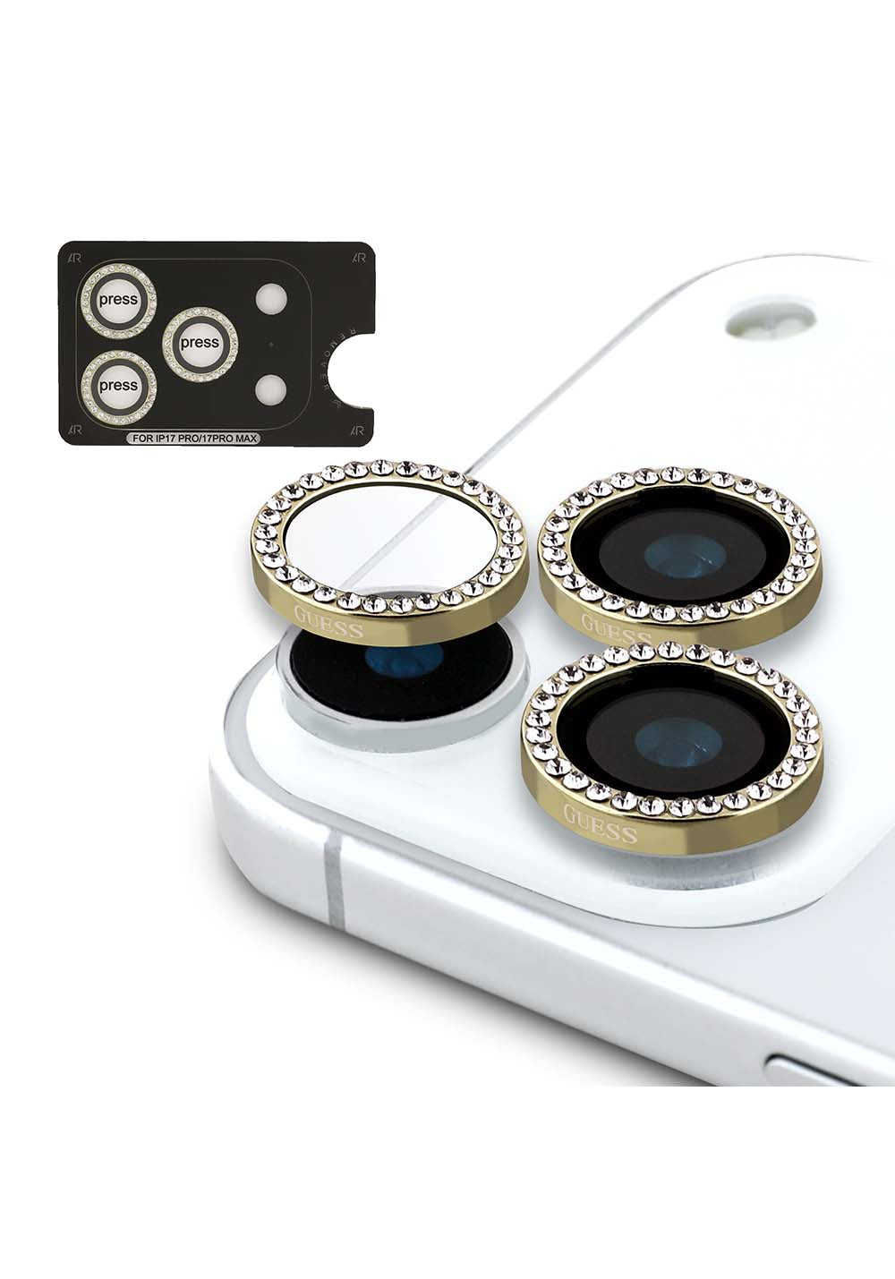 Apple iPhone 17 Pro Max Guess Orijinal Lisanslı Büyük 4G ve Yazı Logolu Kılıf + Ekran Koruyucu + Lens Koruyucu 3in1 Aksesuar Seti