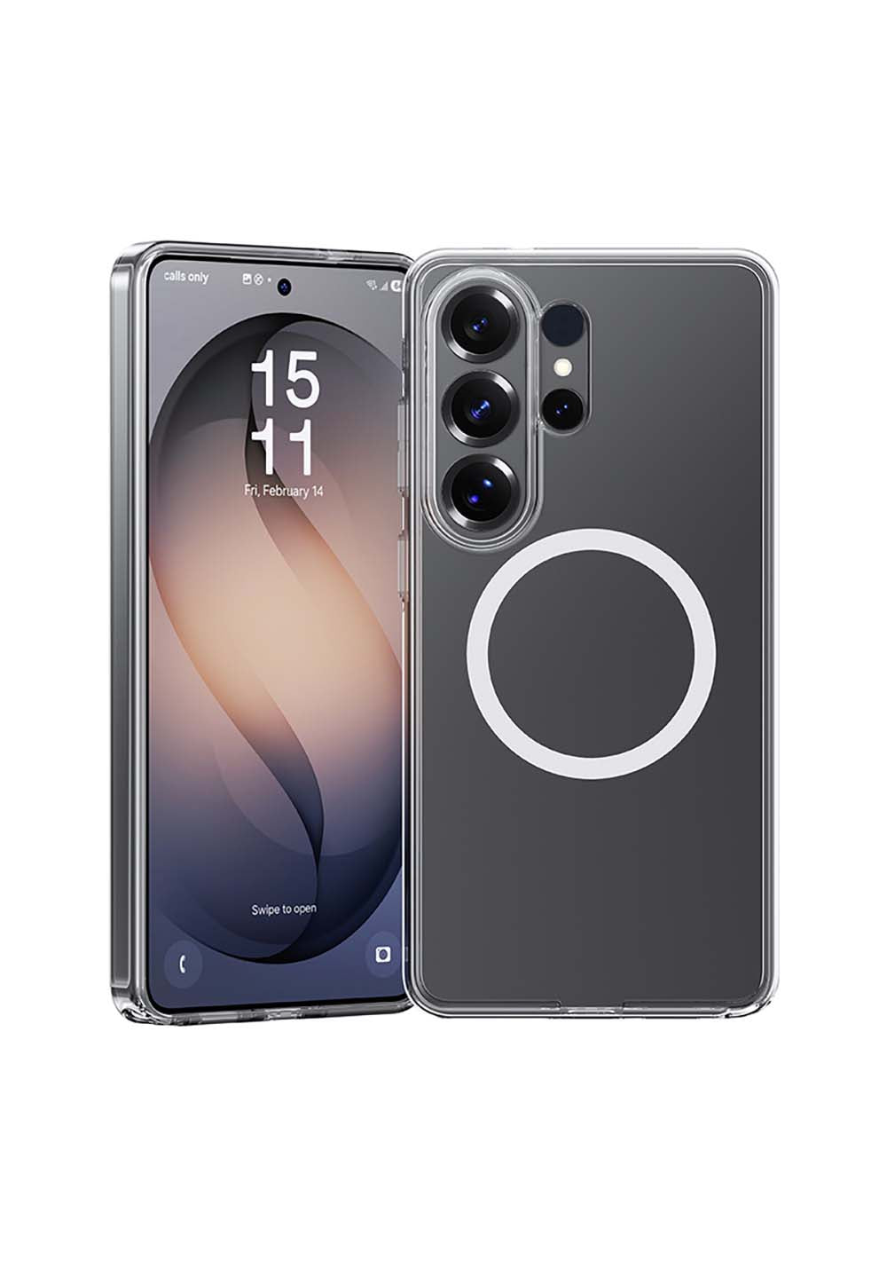 Galaxy S26 Ultra Kılıf Manyetik Şarj Uyumlu Benks Magnetik Crystal Serisi Şeffaf Kapak