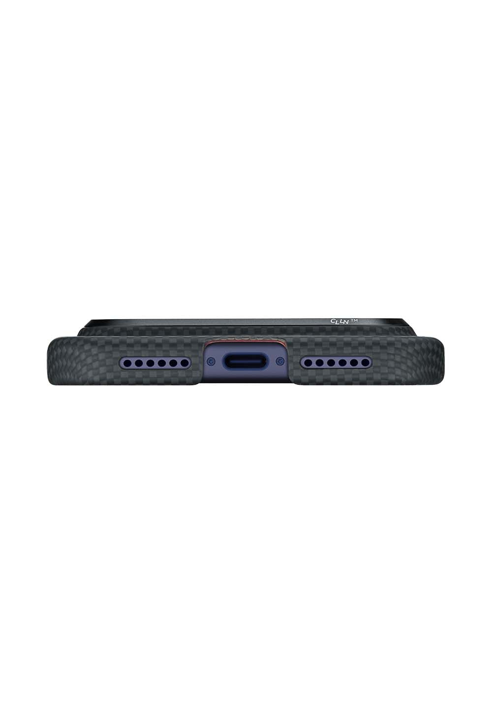 Apple iPhone 17 Pro Kılıf Manyetik Şarj Uyumlu Lumintex Teknolojili Fosforlu Aramid Karbon Fiber Pitaka Tactile Woven Aries Serisi Kapak