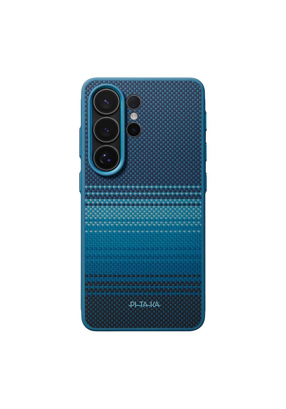 Galaxy S26 Ultra Kılıf Manyetik Şarj Uyumlu Pitaka Tactile Woven Sunset-Moonrise Aramid Cairn Serisi Karbon Kapak