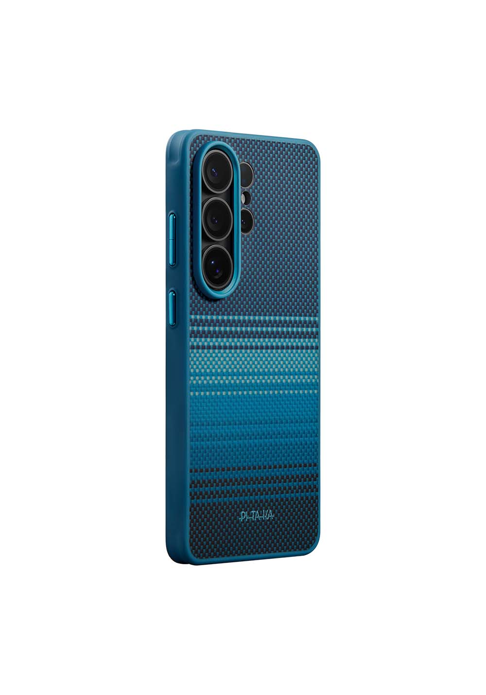 Galaxy S26 Ultra Kılıf Manyetik Şarj Uyumlu Pitaka Tactile Woven Sunset-Moonrise Aramid Cairn Serisi Karbon Kapak