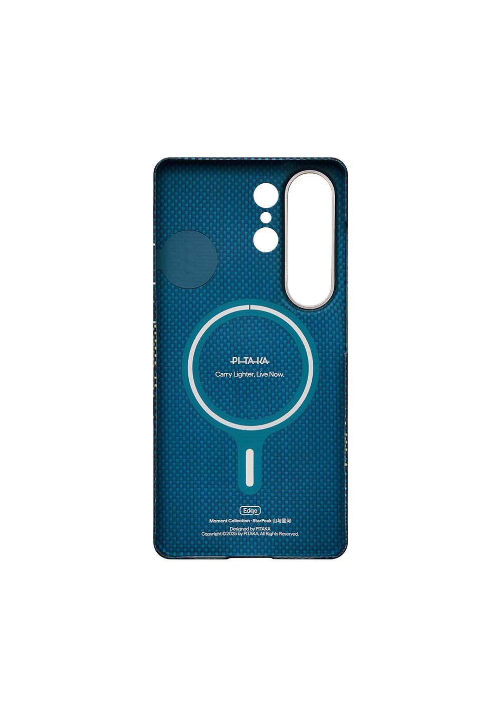 Galaxy S26 Ultra Kılıf Manyetik Şarj Uyumlu Aramid Karbon Fiber Pitaka Tactile Woven Starpeak Edge Serisi Milky Way Galaxy Kapak