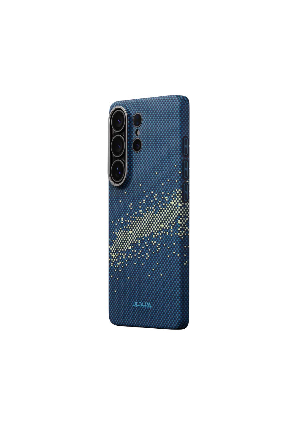 Galaxy S26 Ultra Kılıf Manyetik Şarj Uyumlu Aramid Karbon Fiber Pitaka Tactile Woven Starpeak Edge Serisi Milky Way Galaxy Kapak
