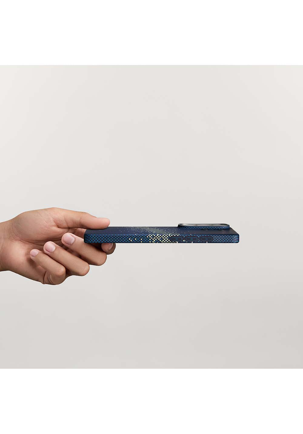 Galaxy S26 Ultra Kılıf Manyetik Şarj Uyumlu Aramid Karbon Fiber Pitaka Tactile Woven Starpeak Edge Serisi Milky Way Galaxy Kapak