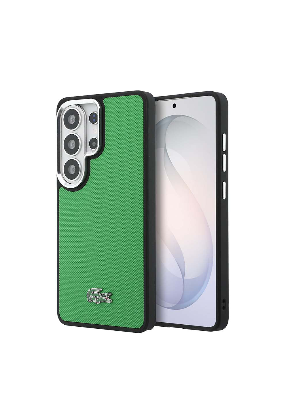 Galaxy S26 Ultra Kılıf Lacoste Orijinal Lisanslı PU Pike Desenli Arka Yüzey İkonik Timsah Metal Logolu Kapak