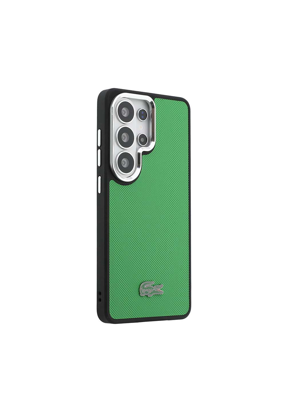 Galaxy S26 Ultra Kılıf Lacoste Orijinal Lisanslı PU Pike Desenli Arka Yüzey İkonik Timsah Metal Logolu Kapak