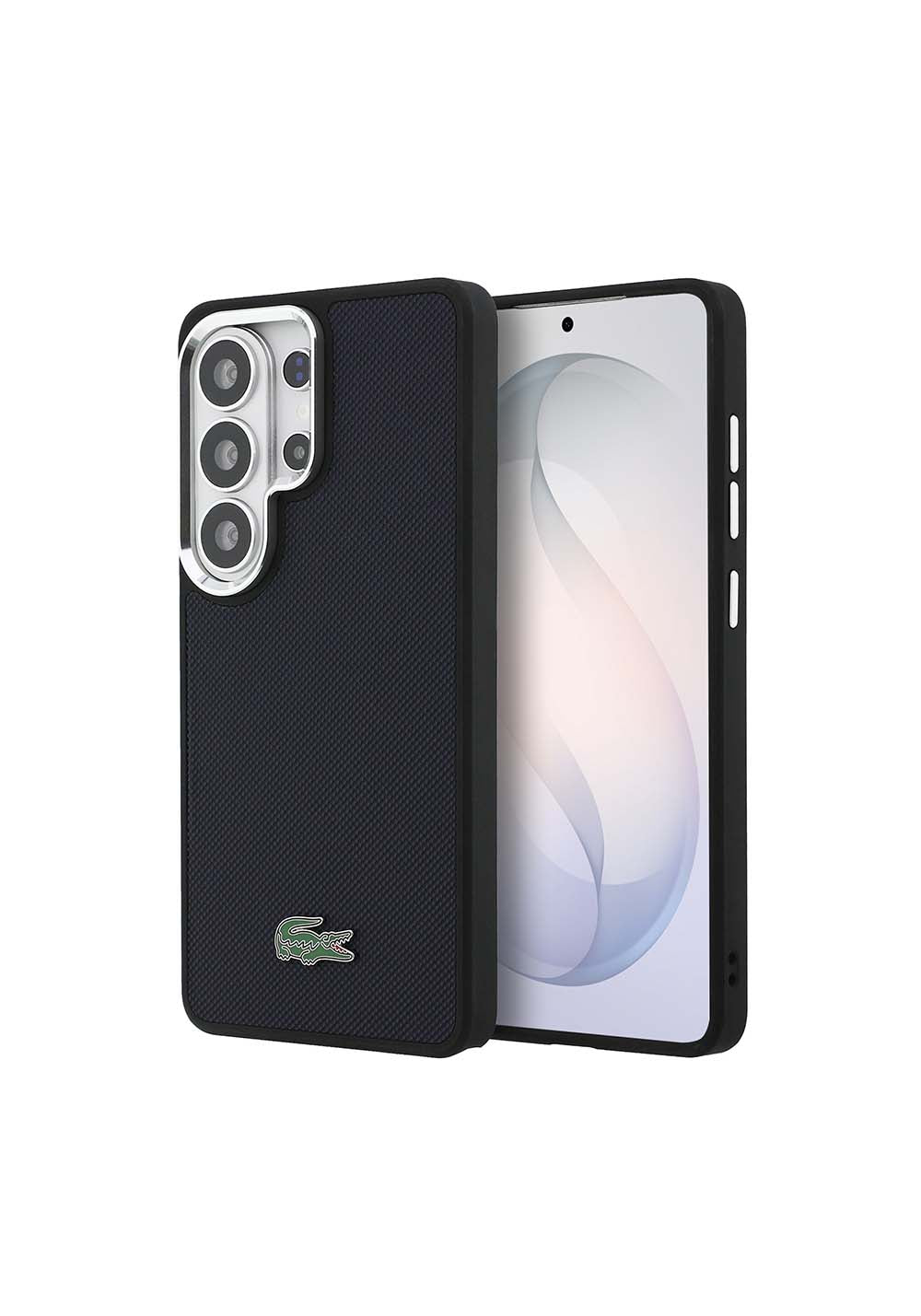 Galaxy S26 Ultra Kılıf Lacoste Orijinal Lisanslı PU Pike Desenli Arka Yüzey İkonik Timsah Metal Logolu Kapak