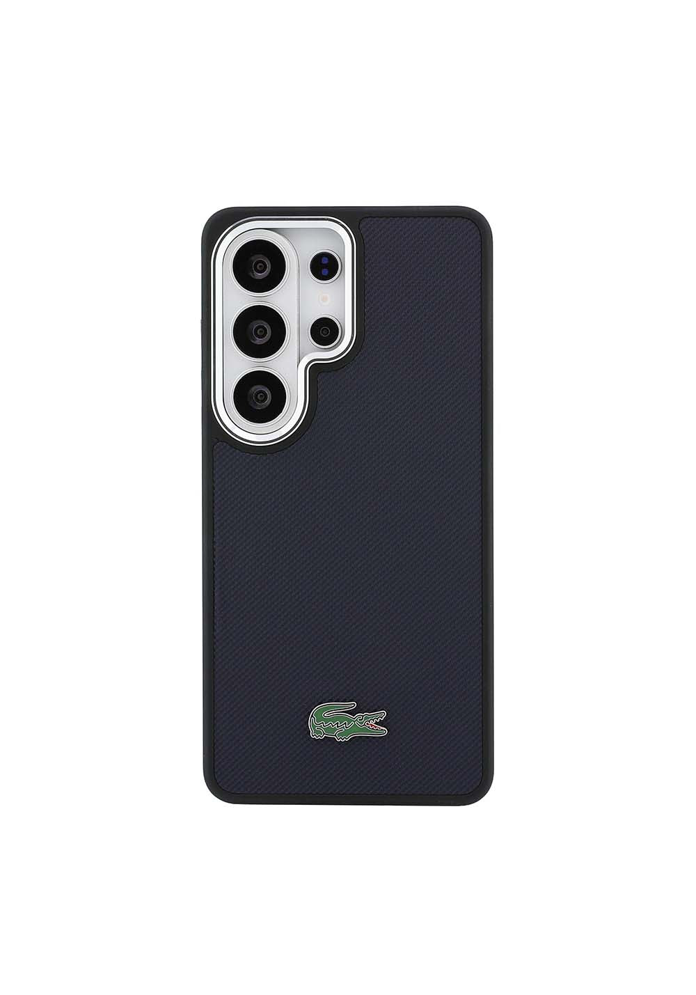 Galaxy S26 Ultra Kılıf Lacoste Orijinal Lisanslı PU Pike Desenli Arka Yüzey İkonik Timsah Metal Logolu Kapak