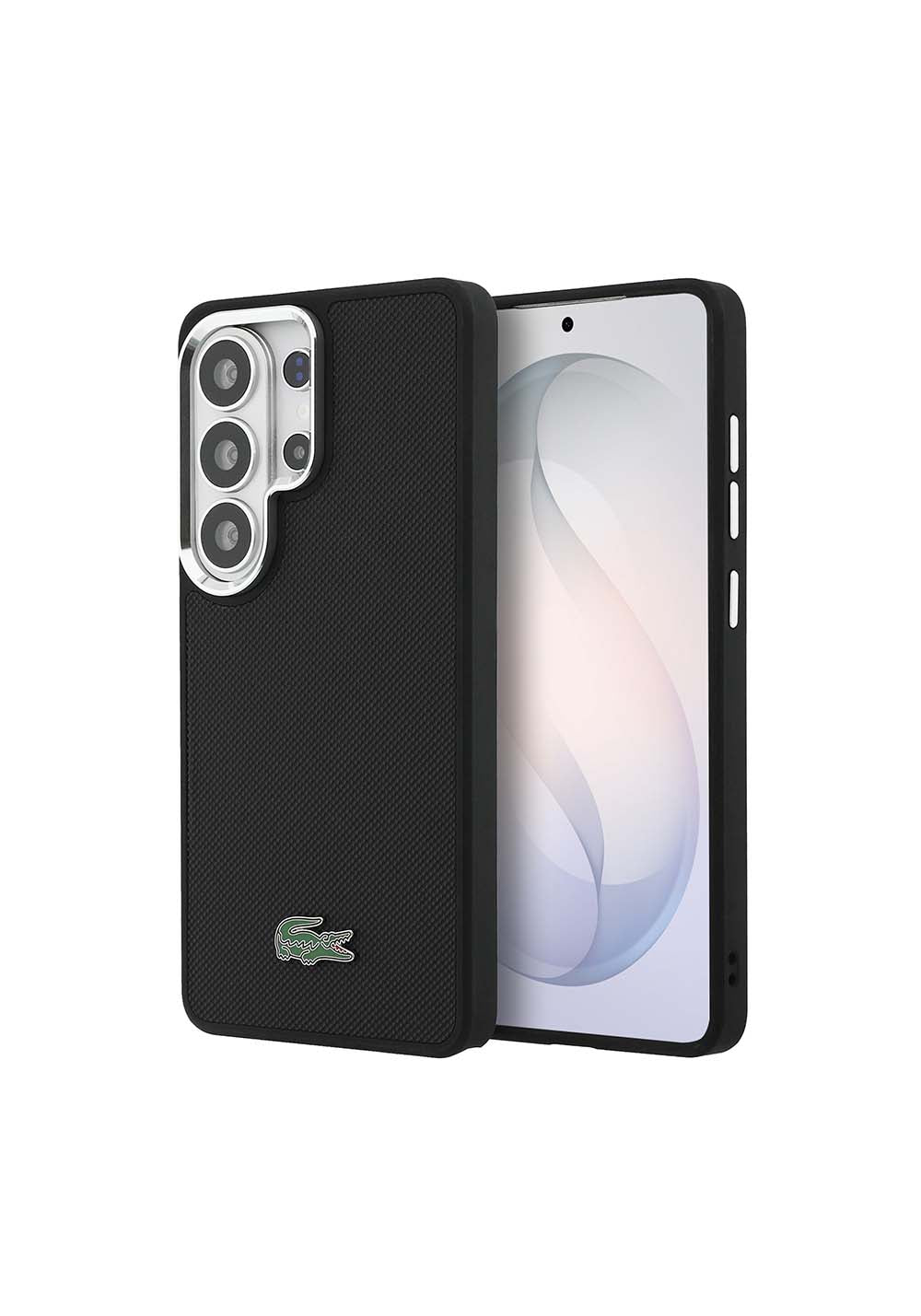 Galaxy S26 Ultra Kılıf Lacoste Orijinal Lisanslı PU Pike Desenli Arka Yüzey İkonik Timsah Metal Logolu Kapak