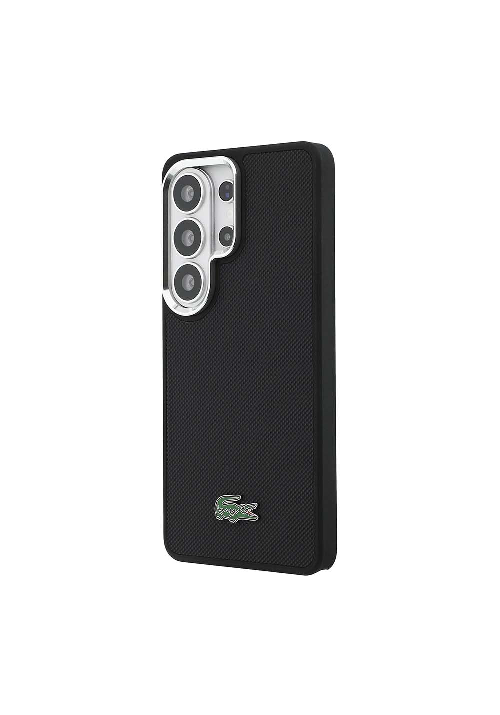 Galaxy S26 Ultra Kılıf Lacoste Orijinal Lisanslı PU Pike Desenli Arka Yüzey İkonik Timsah Metal Logolu Kapak