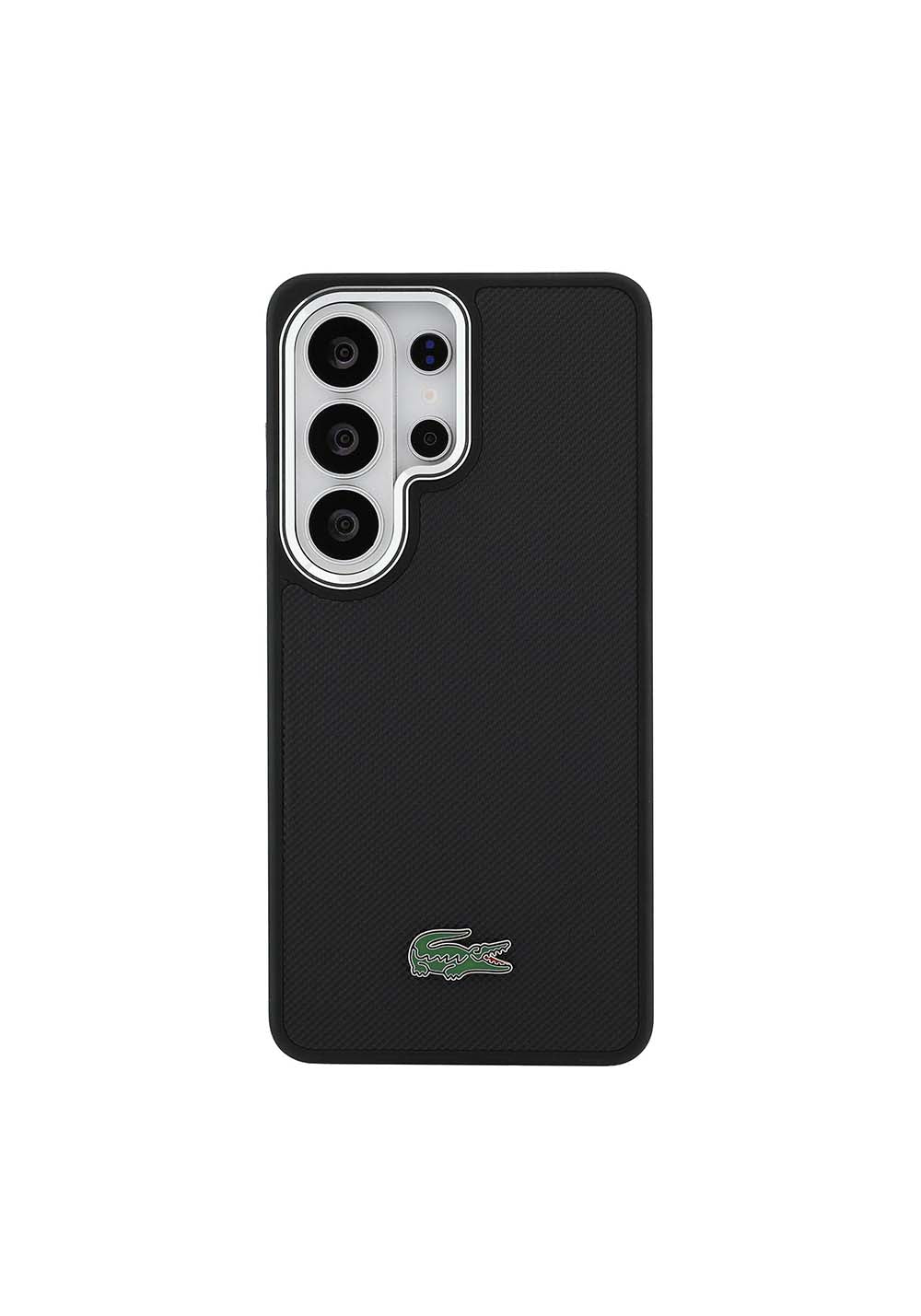 Galaxy S26 Ultra Kılıf Lacoste Orijinal Lisanslı PU Pike Desenli Arka Yüzey İkonik Timsah Metal Logolu Kapak