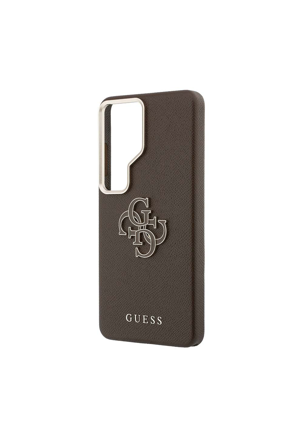 Galaxy S26 Ultra Kılıf Guess Orijinal Lisanslı Grained Yazı ve 4G Büyük Metal Logolu Kapak