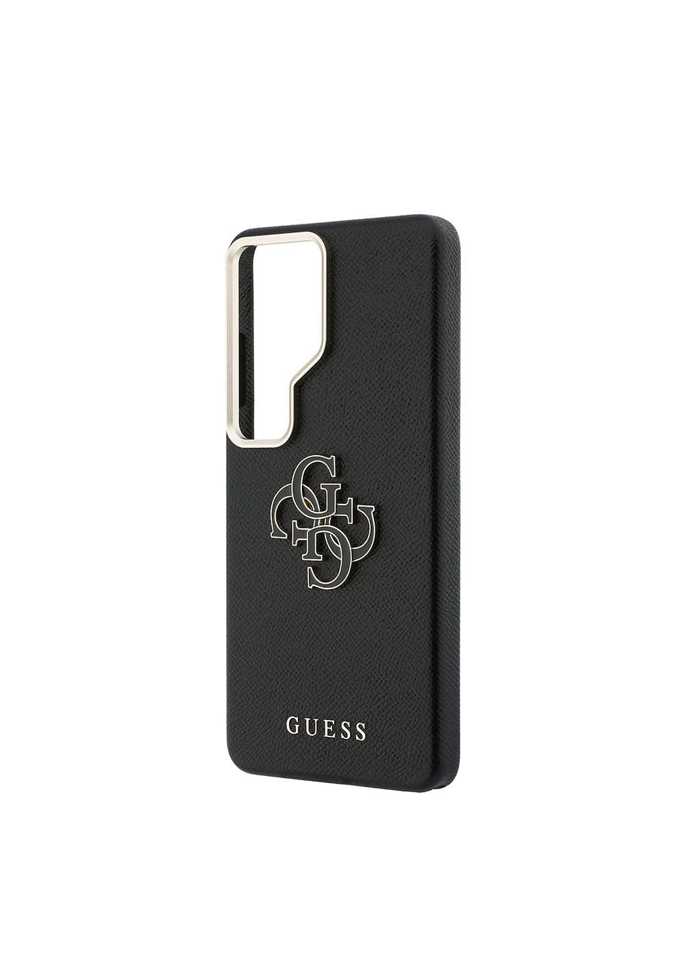 Galaxy S26 Ultra Kılıf Guess Orijinal Lisanslı Grained Yazı ve 4G Büyük Metal Logolu Kapak