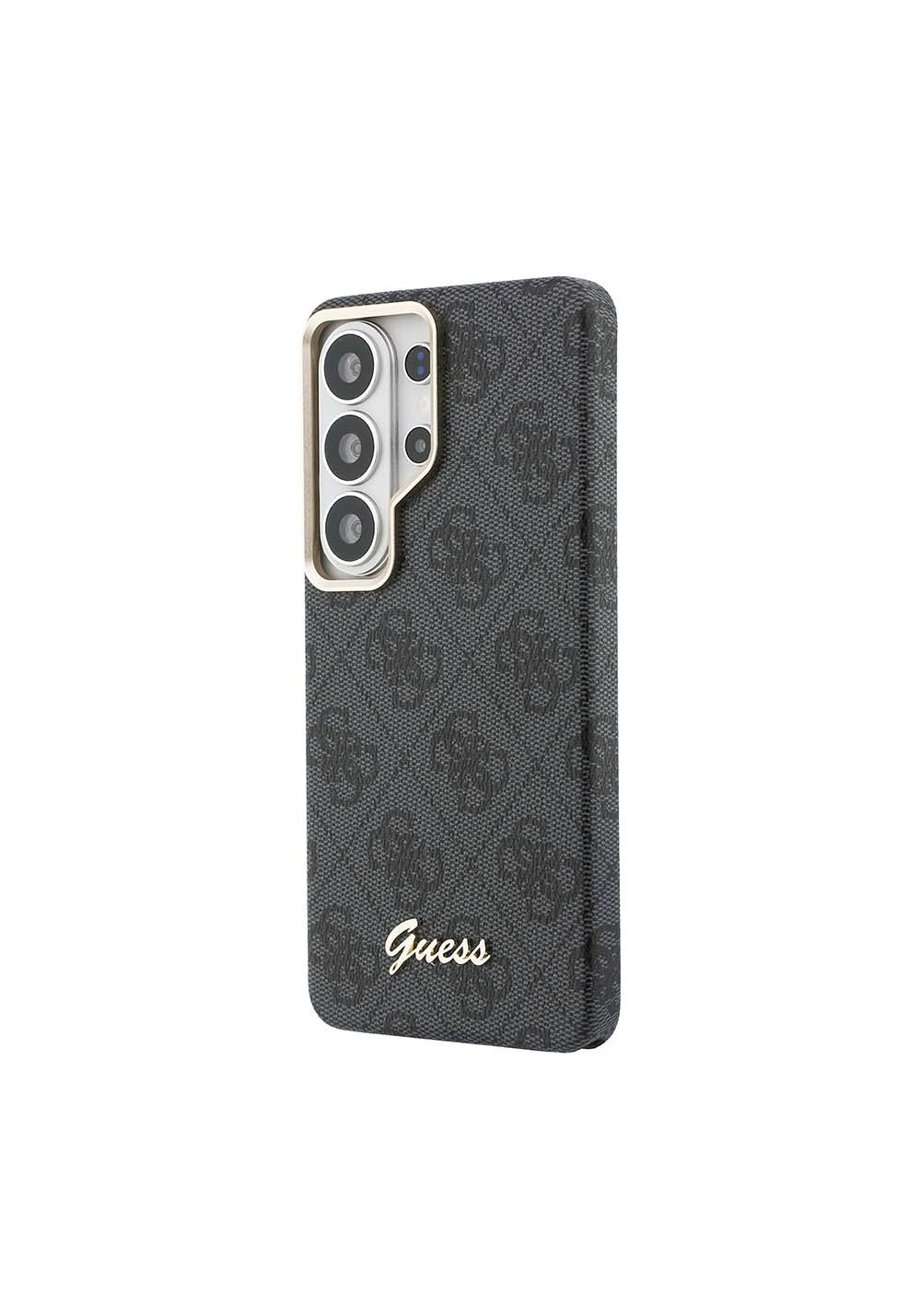 Galaxy S26 Ultra Kılıf Guess Orijinal Lisanslı Manyetik Şarj Uyumlu Script Yazı Logolu 4G Desenli Kapak