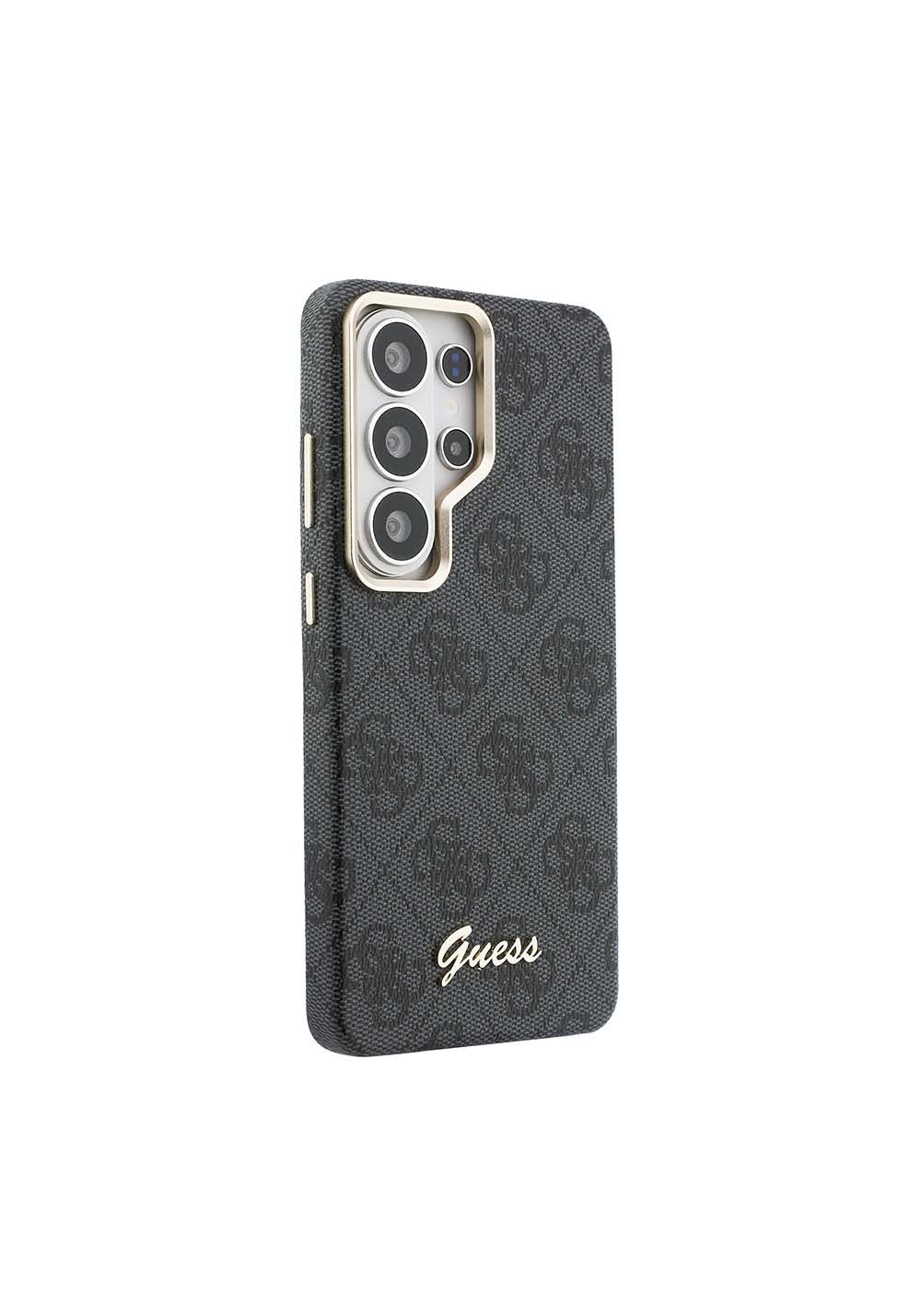 Galaxy S26 Ultra Kılıf Guess Orijinal Lisanslı Manyetik Şarj Uyumlu Script Yazı Logolu 4G Desenli Kapak