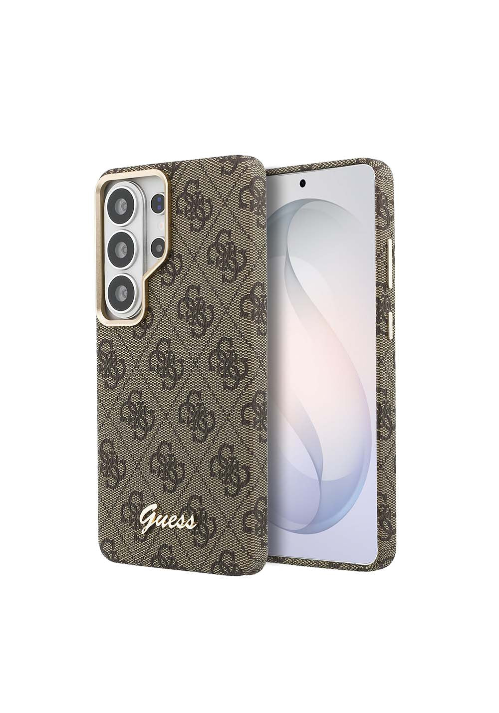 Galaxy S26 Ultra Kılıf Guess Orijinal Lisanslı Manyetik Şarj Uyumlu Script Yazı Logolu 4G Desenli Kapak