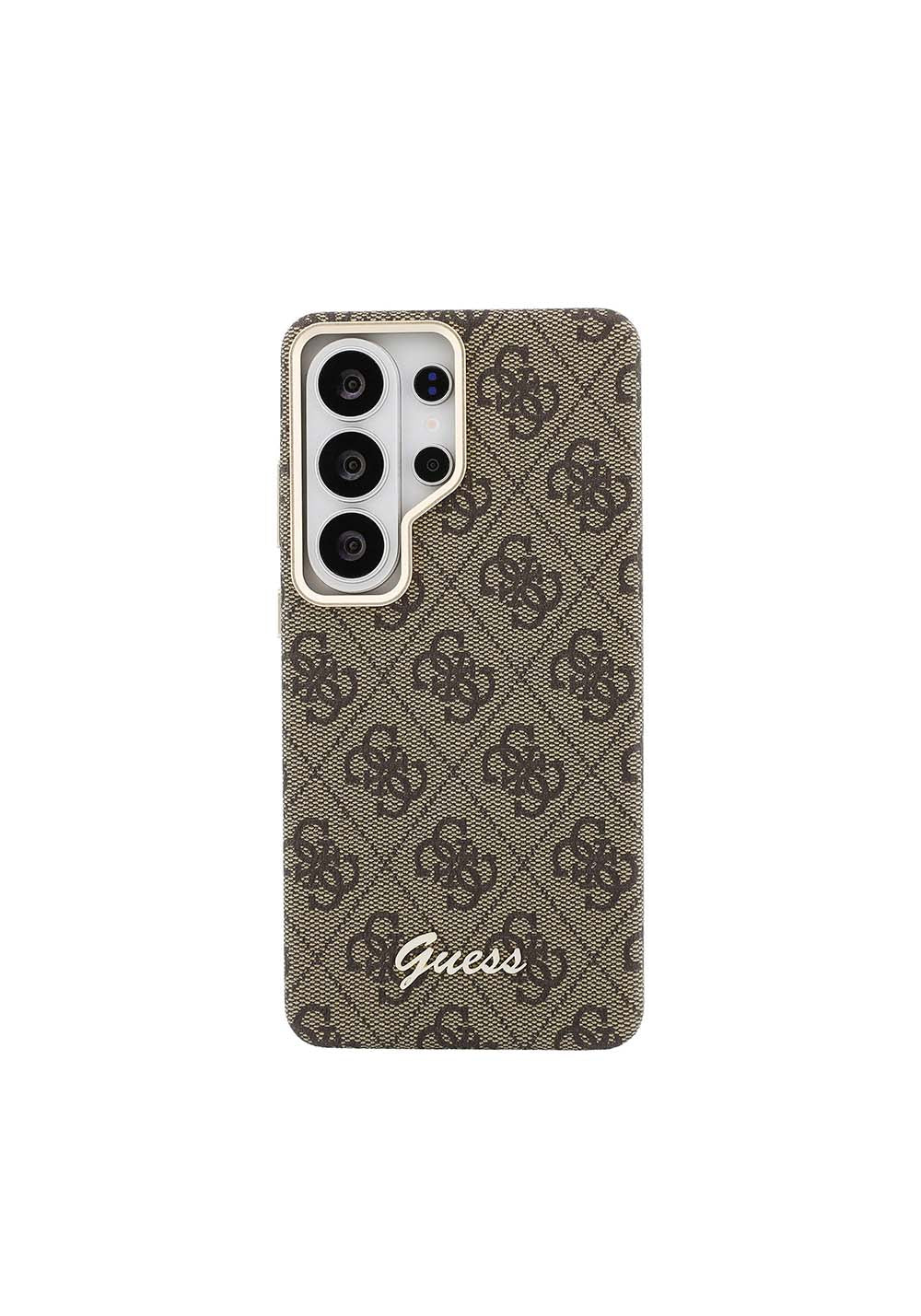 Galaxy S26 Ultra Kılıf Guess Orijinal Lisanslı Manyetik Şarj Uyumlu Script Yazı Logolu 4G Desenli Kapak