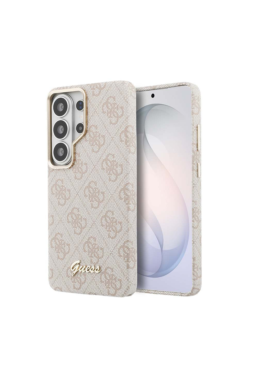 Galaxy S26 Ultra Kılıf Guess Orijinal Lisanslı Manyetik Şarj Uyumlu Script Yazı Logolu 4G Desenli Kapak