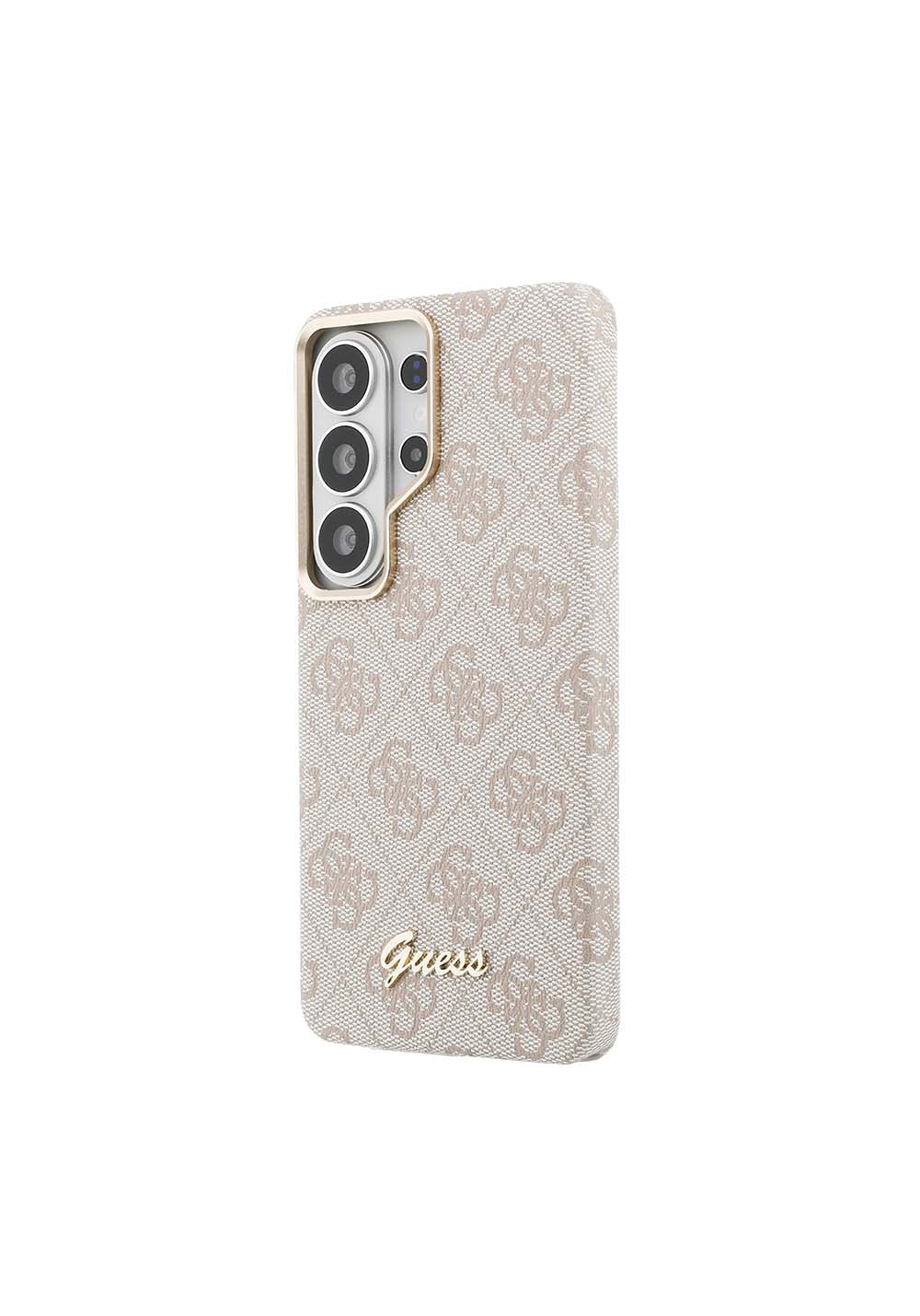 Galaxy S26 Ultra Kılıf Guess Orijinal Lisanslı Manyetik Şarj Uyumlu Script Yazı Logolu 4G Desenli Kapak
