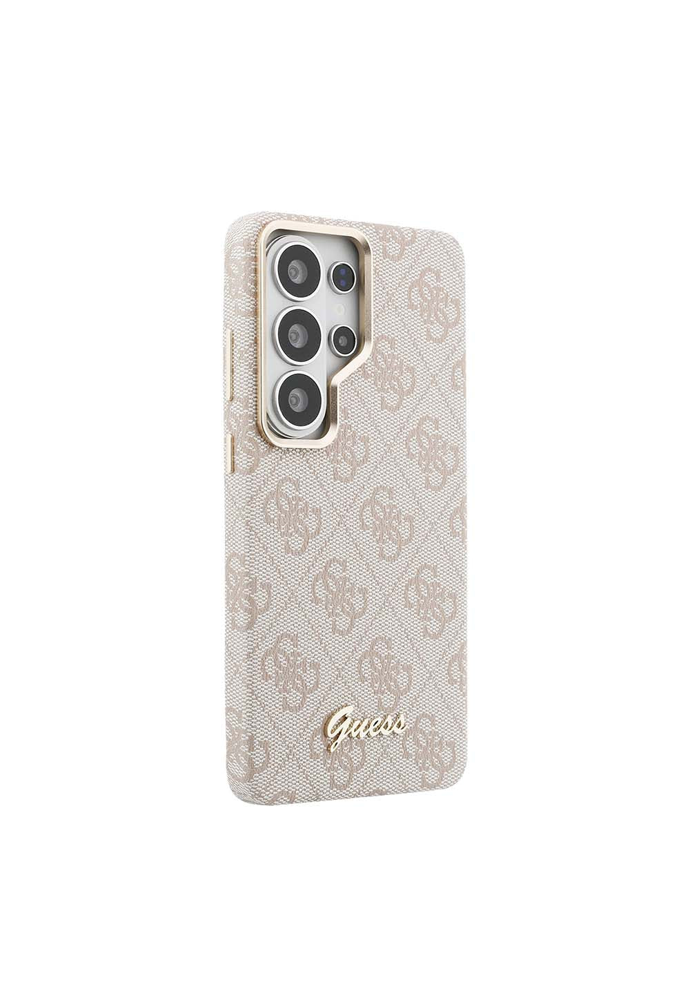 Galaxy S26 Ultra Kılıf Guess Orijinal Lisanslı Manyetik Şarj Uyumlu Script Yazı Logolu 4G Desenli Kapak