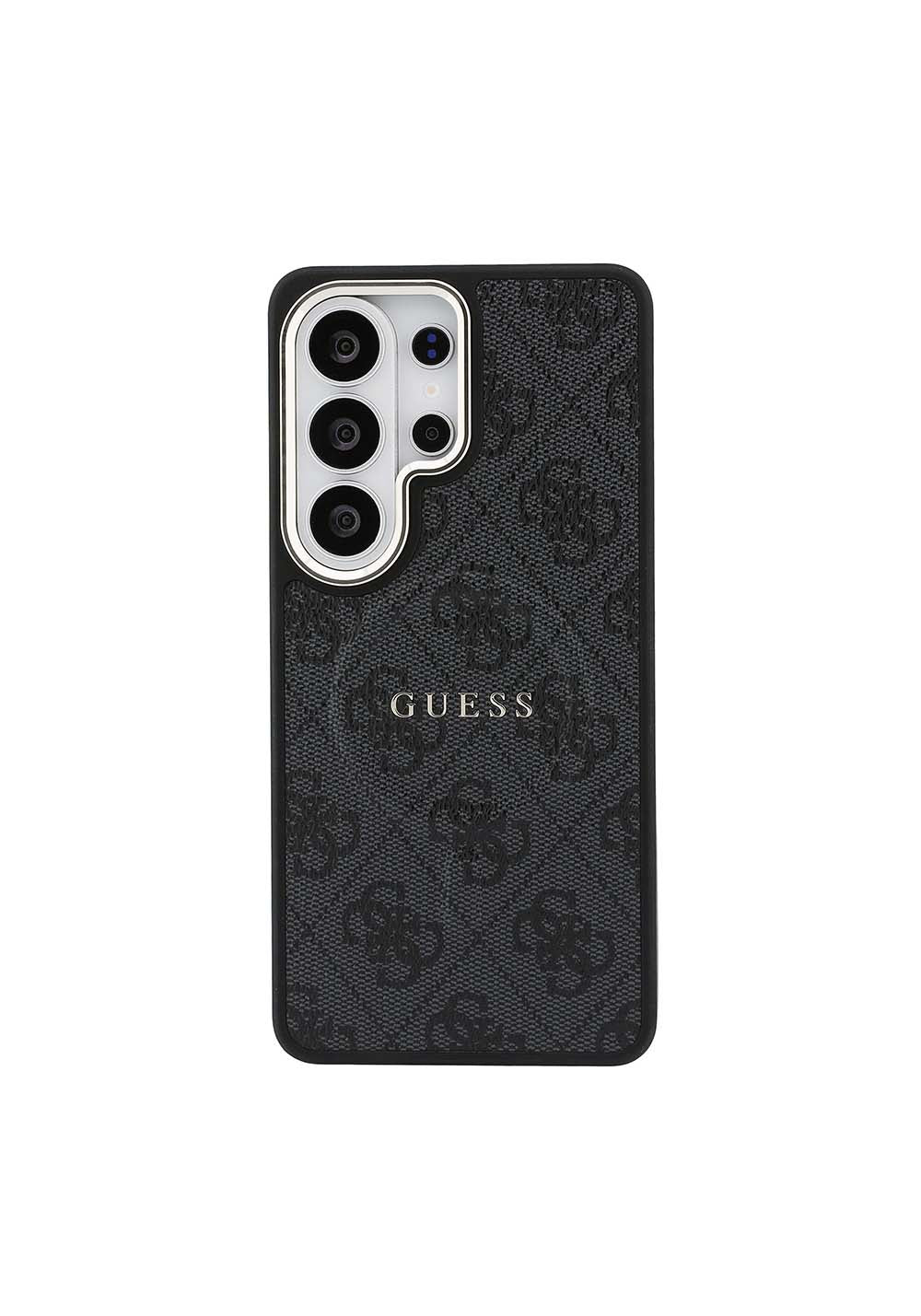 Galaxy S26 Ultra Kılıf Guess Orijinal Lisanslı Manyetik Şarj Uyumlu Metal Kamera Çerçeveli PU Deri 4G Desenli Yazı Logolu Kapak
