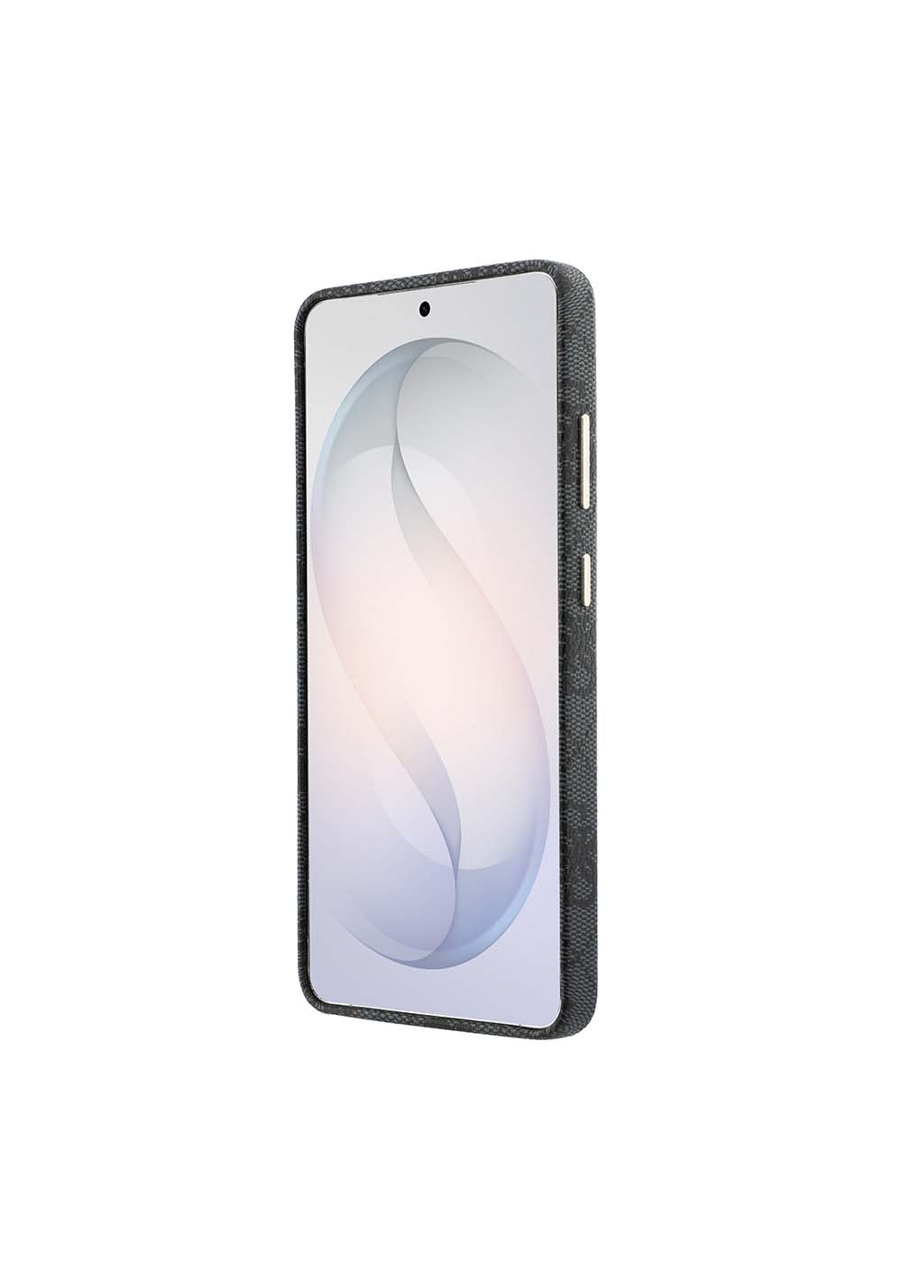 Galaxy S26 Ultra Kılıf Guess Orijinal Lisanslı Manyetik Şarj Uyumlu Gold Metal Kamera Çerçeveli Taşlı Üçgen Logo 4G Desenli Kapak