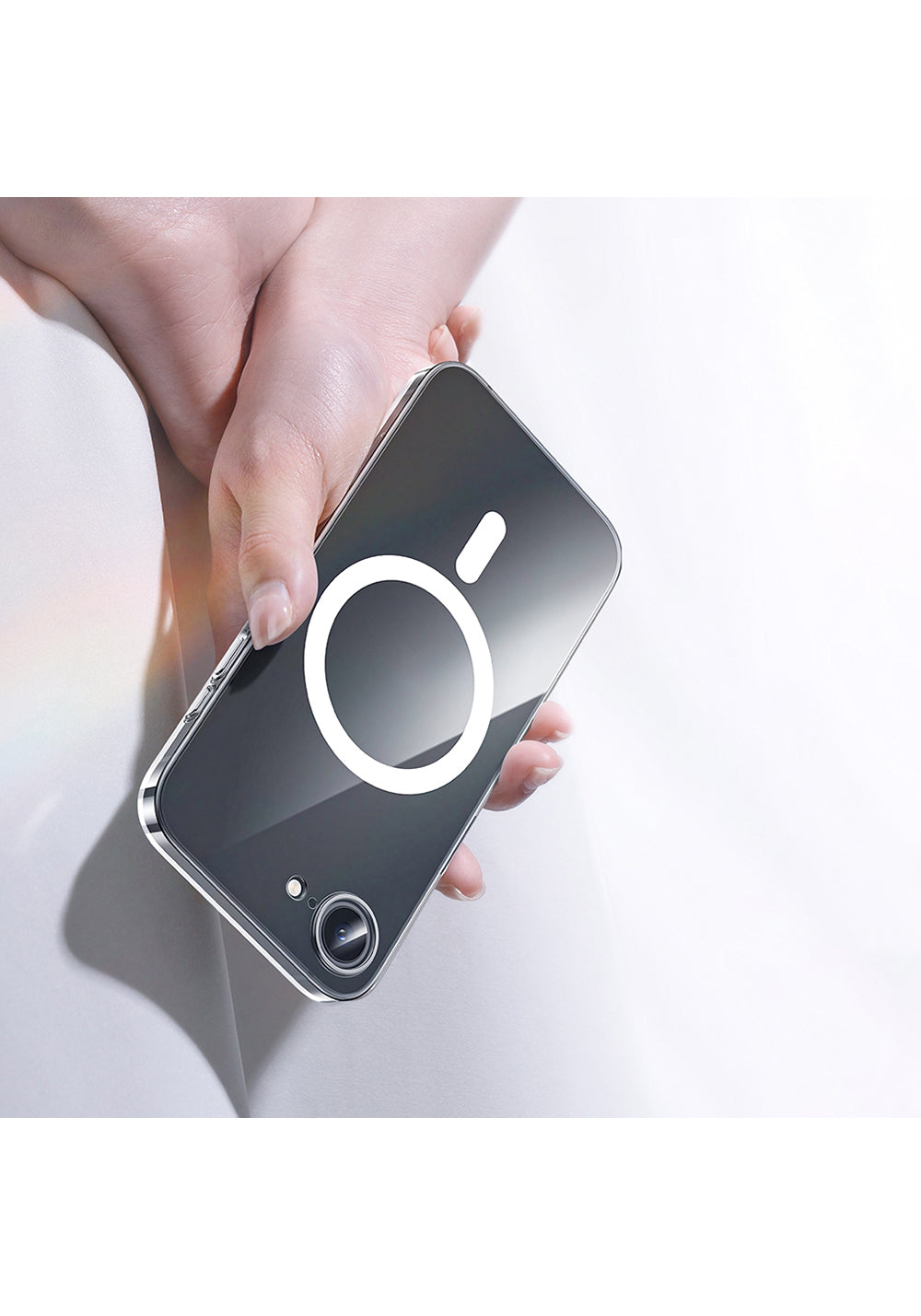 Apple iPhone 17E Kılıf Manyetik Şarj Uyumlu Benks Crystal Serisi Şeffaf Kapak