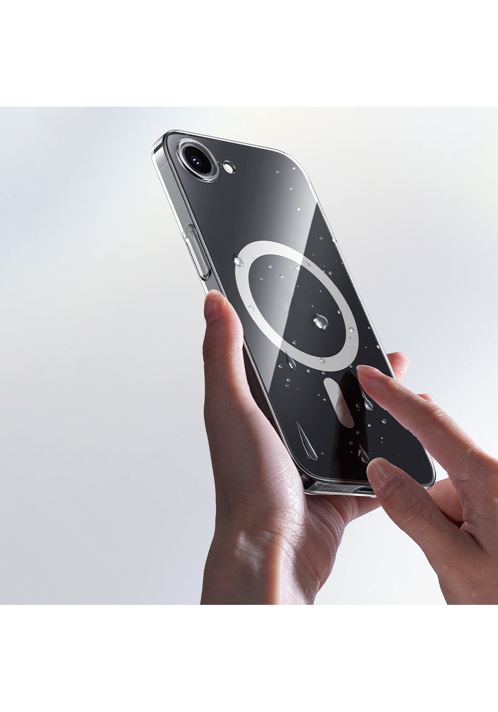 Apple iPhone 17E Kılıf Manyetik Şarj Uyumlu Benks Crystal Serisi Şeffaf Kapak