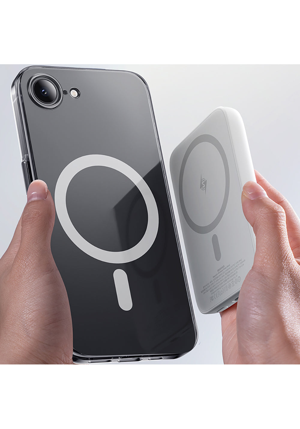Apple iPhone 17E Kılıf Manyetik Şarj Uyumlu Benks Crystal Serisi Şeffaf Kapak