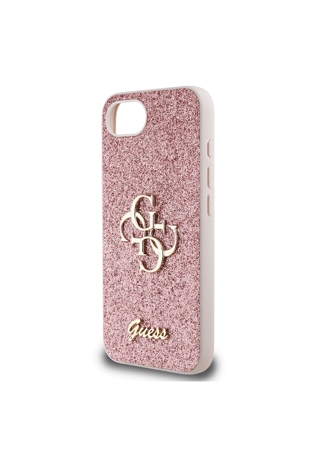 Apple iPhone 17E Kılıf Guess Orijinal Lisanslı 4G Büyük Metal Logolu Glitter Kapak