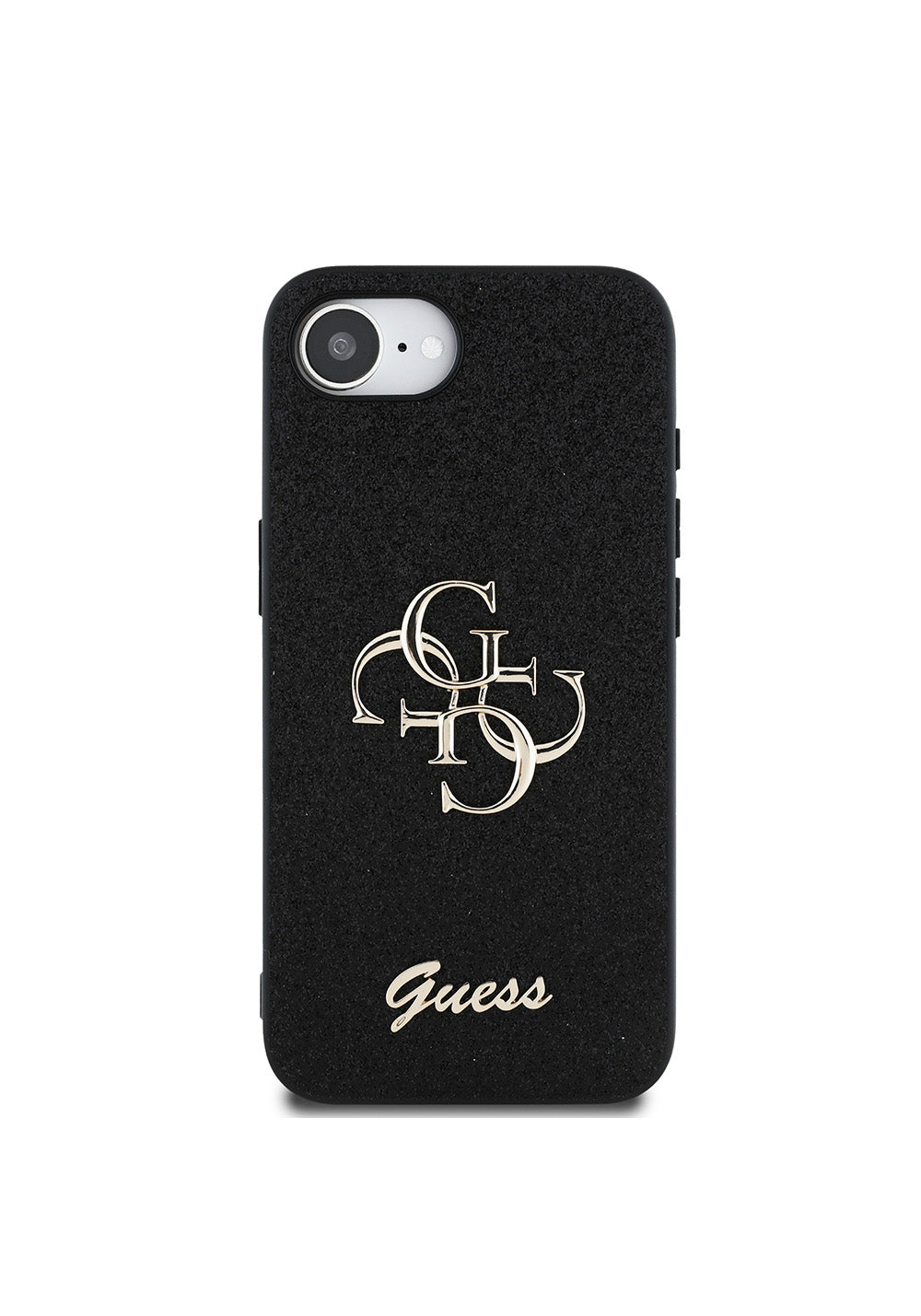 Apple iPhone 17E Kılıf Guess Orijinal Lisanslı 4G Büyük Metal Logolu Glitter Kapak