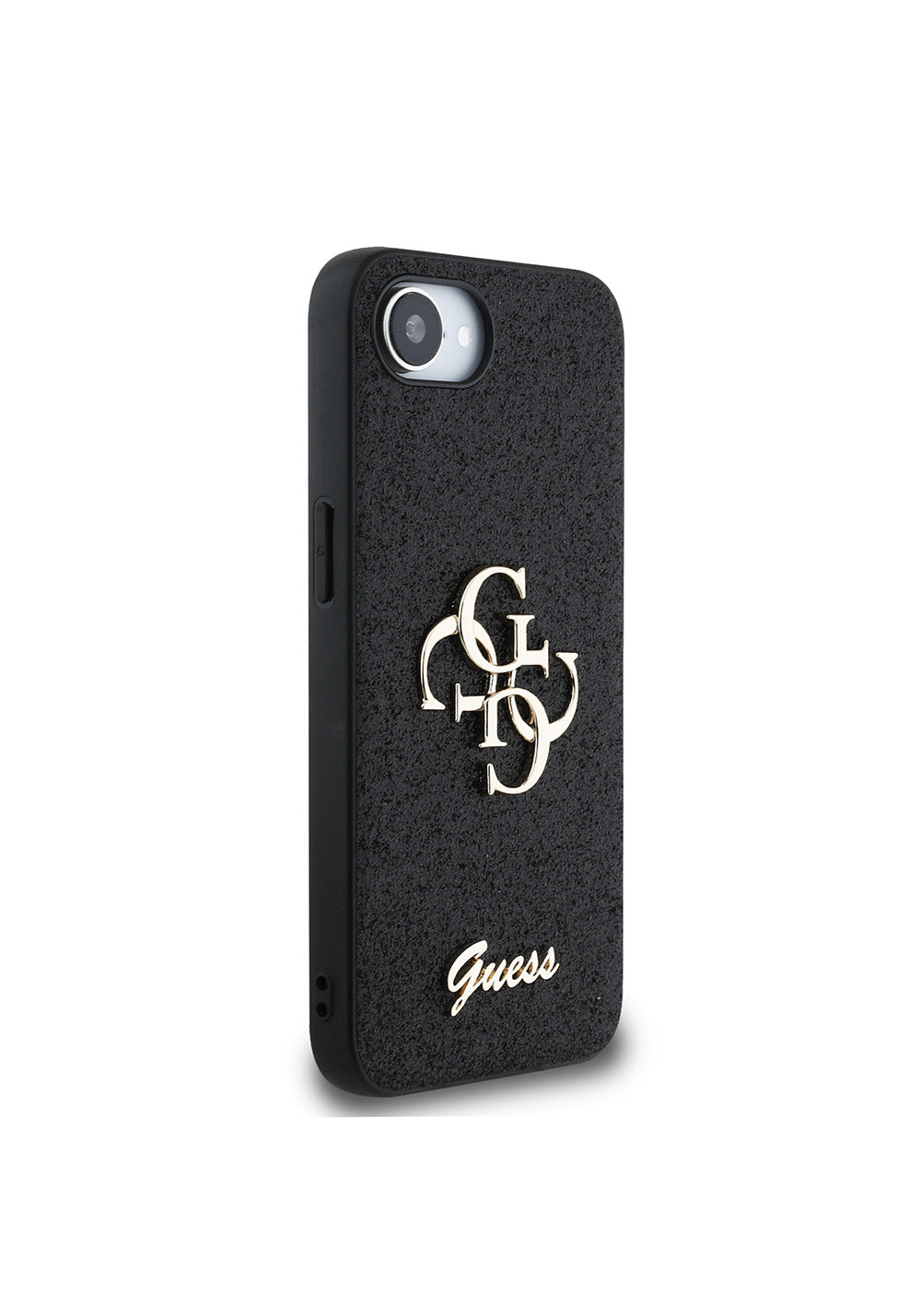 Apple iPhone 17E Kılıf Guess Orijinal Lisanslı 4G Büyük Metal Logolu Glitter Kapak