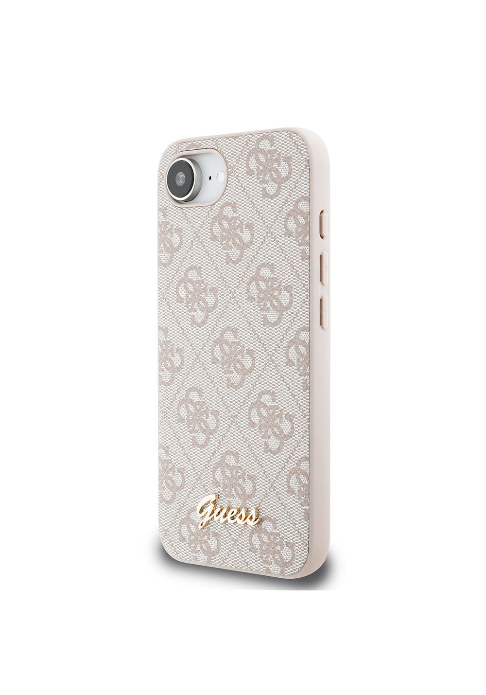Apple iPhone 17E Kılıf Guess Orijinal Lisanslı 4G Desenli Script Metal Logolu Kapak