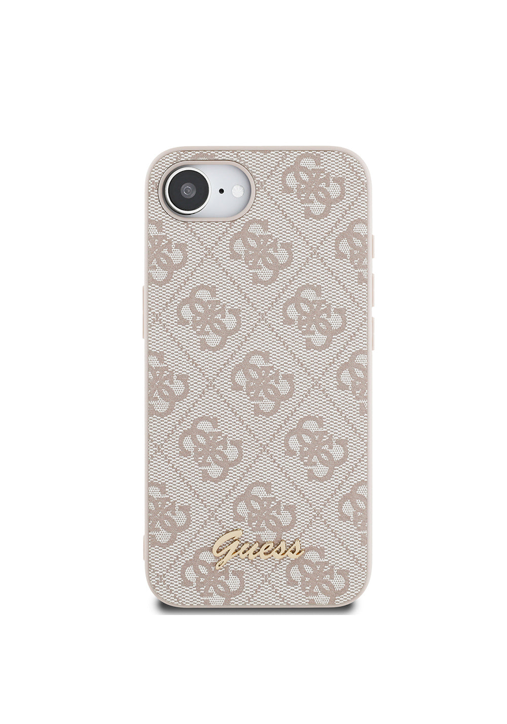 Apple iPhone 17E Kılıf Guess Orijinal Lisanslı 4G Desenli Script Metal Logolu Kapak