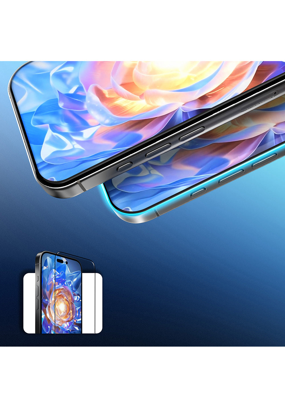 Apple iPhone 17E Mohseven Safir Coating HD Temperli Cam Ekran Koruyucu